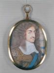 Miniature of Charles II (w/c on vellum)