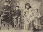 Kazan Tatar Family, c.1900 (b/w photo)