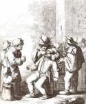L'Arrancher de Dents by André Both. The Tooth Puller. From Histoire des Peintres de Toutes les Écoles, École Hollandaise, published 1863. (litho)