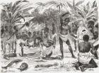 Human sacrifice in the Congo during the 19th century, from 'Africa Pintoresca', published 1888 (engraving)