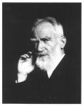 George Bernard Shaw (1856-1950) (b&w photo)