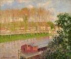 Sunset at Moret-sur-Loing, 1901 (oil on canvas)