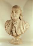 Bust of Benjamin Franklin (marble)