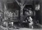 La Fumeuse, print by Jean Baptiste Patas after David Teniers the Younger, 1786-1808 (engraving)