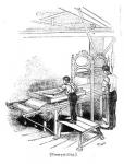 Press-printing (engraving) (b&w photo)