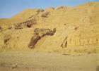 View of the steps, terraces and Zoroastrian temple (photo)