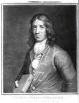 Portrait of Captain William Dampier (1652-1715) engraved by Sherwin (engraving) (b/w photo)