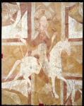 Christ on a White Horse, from the ceiling of the crypt (fresco)