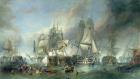 The Battle of Trafalgar, 1805 (oil on canvas)