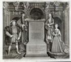 Familia Regia, or The Family of Henry VIII, 1742 (engraving) (b/w photo)