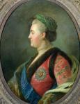 Portrait of Catherine II (1729-1796) of Russia (oil on canvas)