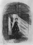 Detail of Amy Dorrit from the frontispiece to 'Little Dorrit' by Charles Dickens (engraving) (detail of 394268)