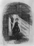 Detail of Amy Dorrit from the frontispiece to 'Little Dorrit' by Charles Dickens (engraving) (detail of 394268)