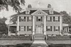 Longfellow's Home. Craigie House, Cambridge, Massachusetts, United States of America. From The Strand Magazine published 1897.