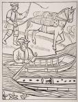Transporting Fish by Water and by Land, after an engraving in the Royal Statutes of the Provostship of Merchants, 1528, from 'Le Moyen Age et La Renaissance' by Paul Lacroix (1806-84) published 1847 (litho)