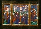 Triptych depicting the Crucifixion, Limousin (enamel)