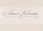 Signature of Andrew Johnson (litho)
