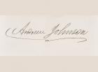 Signature of Andrew Johnson (litho)