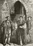 Cardinal John Fisher leaving the Bell Tower on the way to his execution, from 'The National and Domestic History of England' by William Hickman Smith Aubrey (1858-1916) published London, c.1890 (litho)