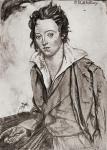 Percy Bysshe Shelley, 1792-1822. English Romantic poet. From an illustration by A.S. Hartrick.