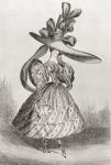 Ladies fashion in 1828, wasp waist and Gigot sleeves or "on leg o'mutton sleeves". From Illustrierte Sittengeschichte vom Mittelalter bis zur Gegenwart by Eduard Fuchs, published 1909.