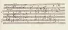 Portion of the Manuscript of Beethoven's Sonata in A, Opus 101 (pen & ink)
