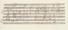 Portion of the Manuscript of Beethoven's Sonata in A, Opus 101 (pen & ink)