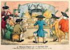 A Welsh Feast on St. David's Day, 1790 (colour etching)