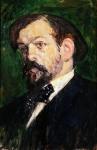Portrait of Claude Debussy (1862-1918) (oil on canvas)