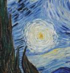 The Starry Night, June 1889 (oil on canvas) (detail of 702746)