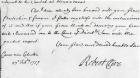 Signature of Robert Clive (1725-74) 1757 (ink on paper) (b&w photo)