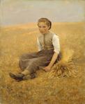 The Little Gleaner, 1884 (oil on canvas)