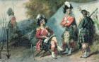 Officers of the 79th Highlanders at Chobham Camp in 1853