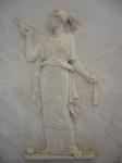 Bas relief of Atropos cutting the thread of Life (marble)