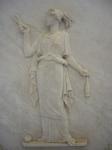 Bas relief of Atropos cutting the thread of Life (marble)