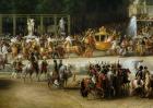 The Entry of Napoleon (1769-1821) and Marie-Louise (1791-1847) into the Tuileries Gardens on the Day of their Wedding, 2nd April 1810 (oil on canvas) (detail) (see also 19847 & 335481)