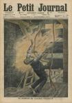 A bell ringer struck by lightning, illustration from 'Le Petit Journal', supplement illustre, 11th September 1910 (colour litho)