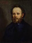 Portrait of Pierre Joseph Proudhon (1809-65) 1865 (oil on canvas)