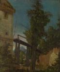 Landscape with a Footbridge, c.1518-20 (oil on panel)