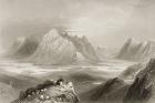 View from Cloonacartin Hill, Connemara, County Galway, from 'Scenery and Antiquities of Ireland' by George Virtue, 1860s (engraving)