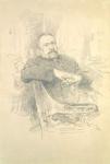 Portrait of Nikolaj Leskov (1831-95), 1889 (pencil on paper)