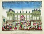 Decoration and Illumination of the Bastille for the Festival of the Federation, 14th July 1790 (coloured engraving)