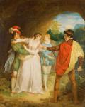 Valentine rescuing Silvia from Proteus, from William Shakespeare's 'The Two Gentlemen of Verona', 1792 (oil on canvas)