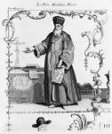Father Matteo Ricci (1552-1610) (engraving) (b/w photo)