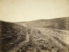 The Valley of Death, after the Charge of the Light Brigade, 1855 (sepia photo)