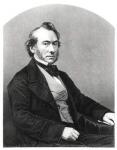 Richard Cobden (1804-65) (engraving) (b&w photo)