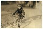 Curtin Hines aged 14, Western Union messenger for 6 months, Houston, Texas, 1913 (b/w photo)