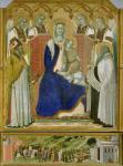 The Carmine Altarpiece, central panel depicting the Virgin and Child with angels, St. Nicholas and the prophet, Elijah, 1329 (oil on panel)