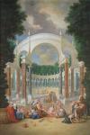 The Groves of Versailles. View of the Colonnade with Apollo and the Nymphs (oil on canvas)