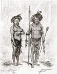 Native Indians from Rio Branco, South America (engraving)